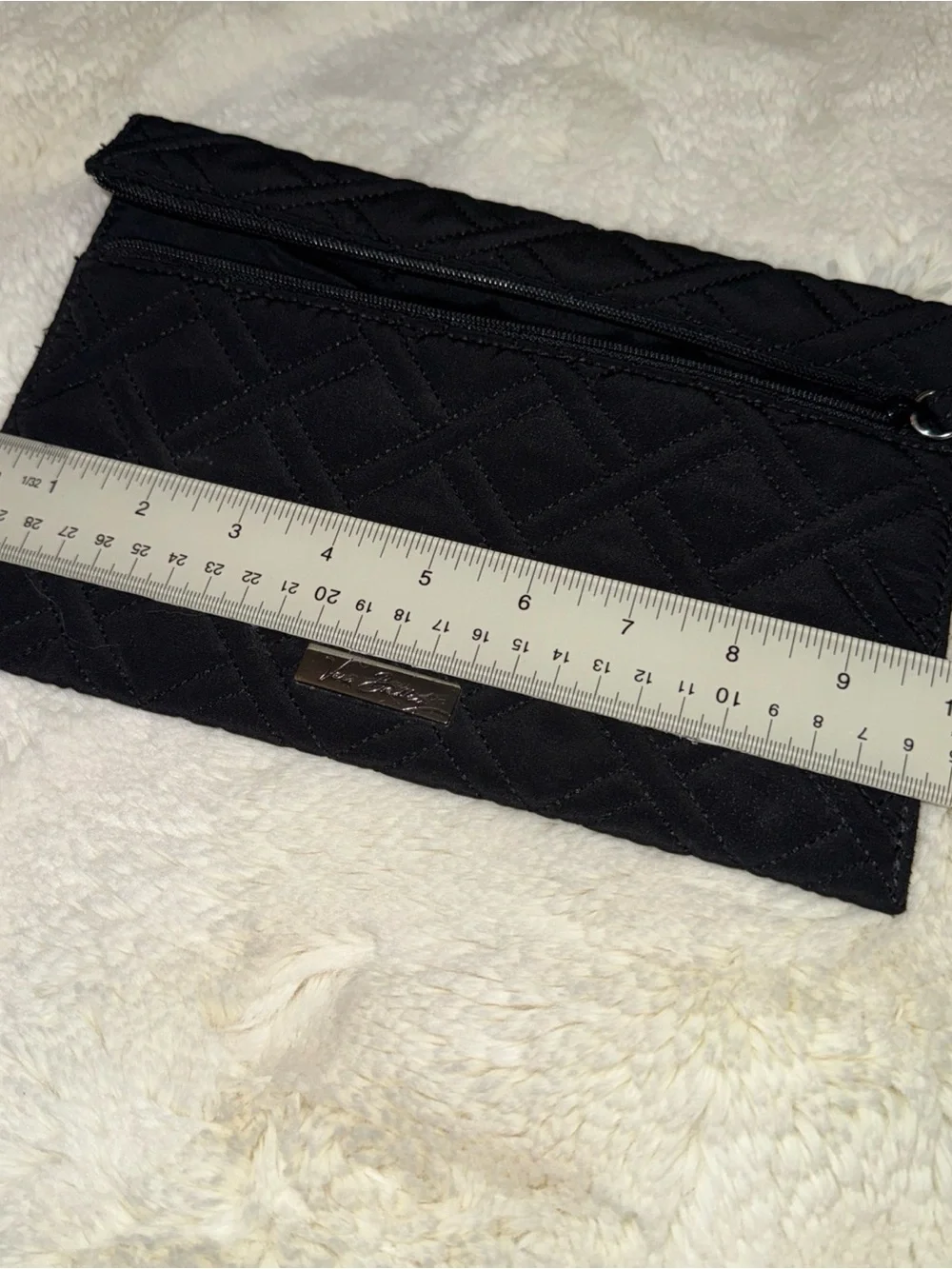 Vera Bradley Black Quilted Wristlet Clutch